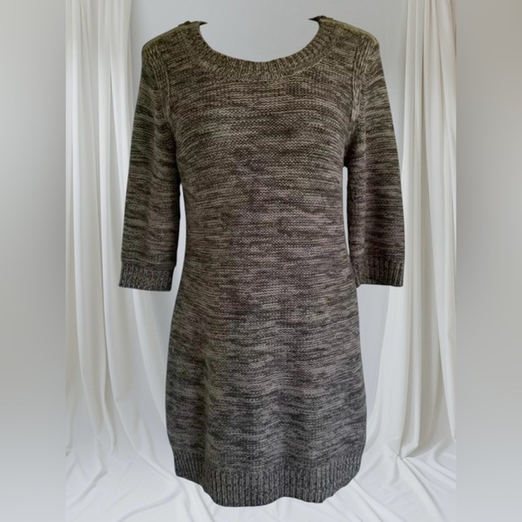 💟Beige Sweater Tunic 3/4  Sleeves - Picture 1 of 12